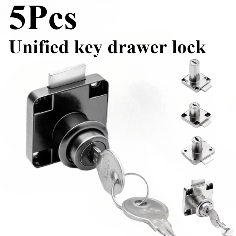 Medicine Cabinet Lock - 5 Pcs Uniform Key Cabinet Drawer