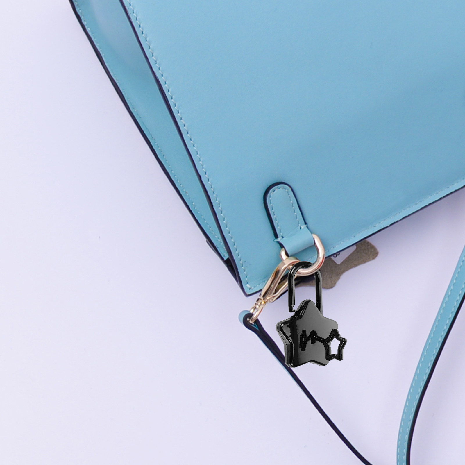 Lockbox Key Secure - Small Star Shaped Notebook Lock Zinc