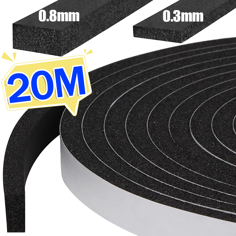 Window Lock Bar - 3/8mm Thickness Foam Tape Soundproofing Adhesive