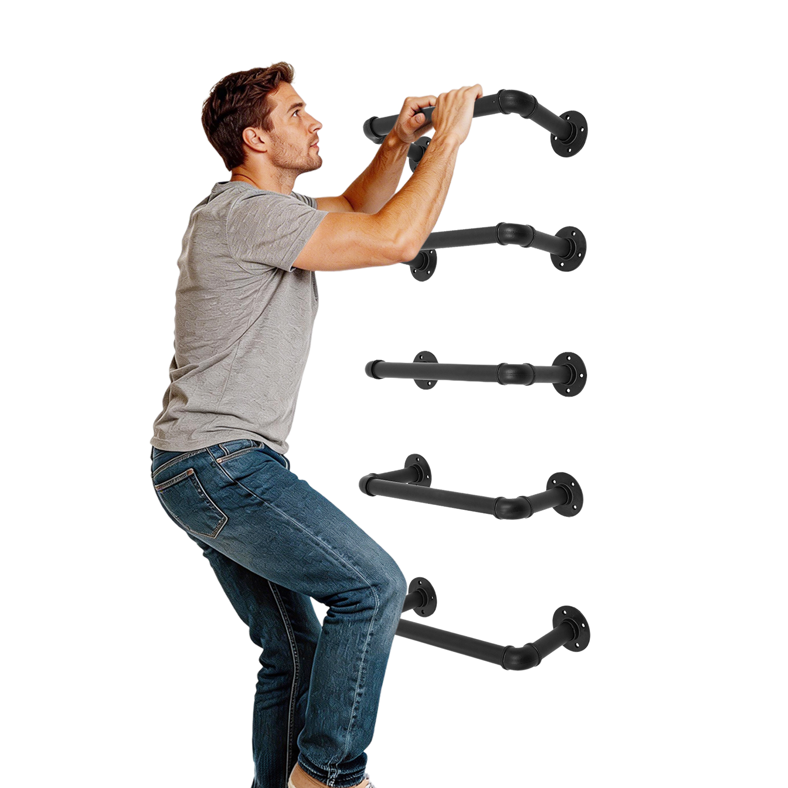 5 Pcs Wall Mounted Emergency E - Fire Escape Ladder ulasan dan harga