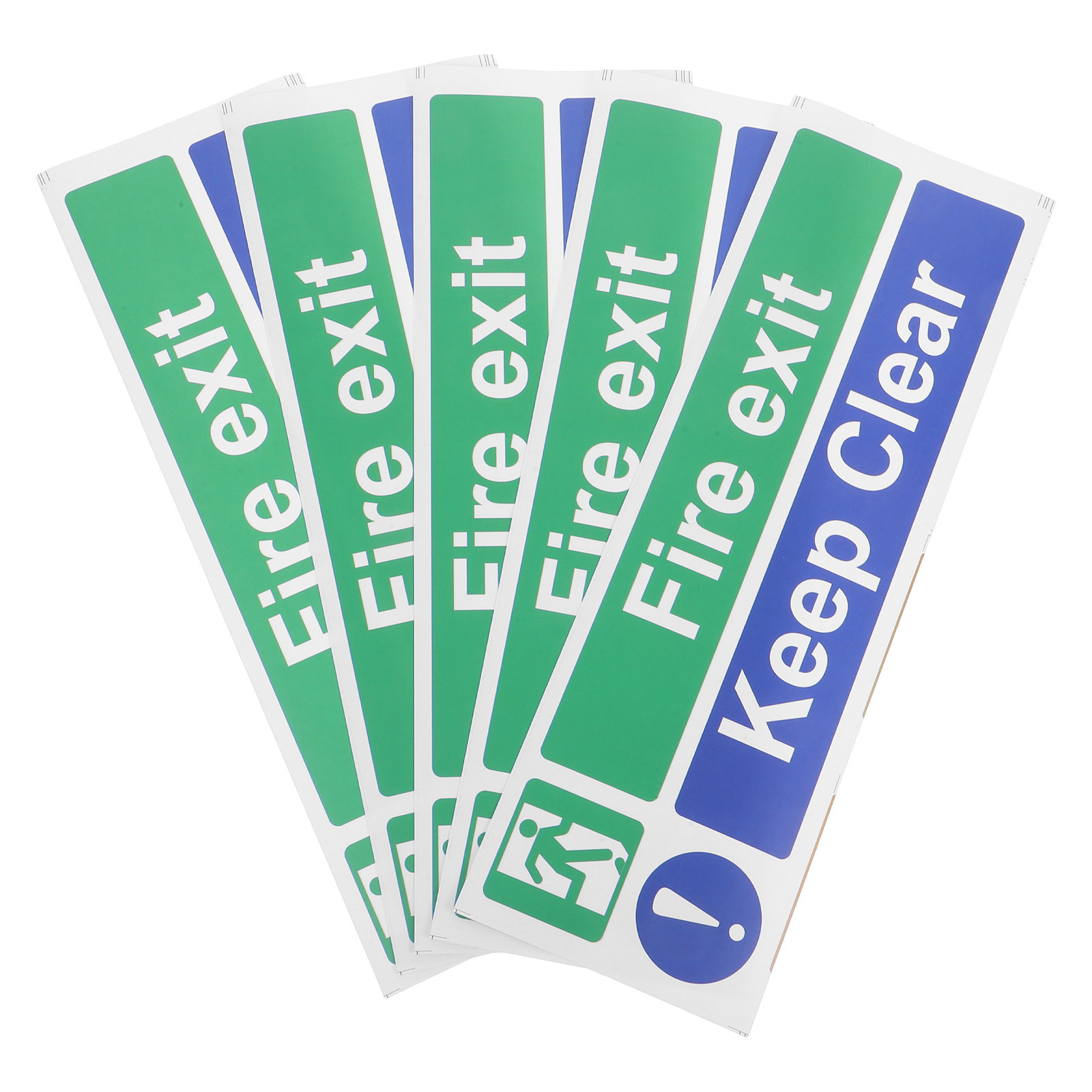5Pcs Emergency Exit Keep Clear - Emergency Exit Sign ulasan dan harga