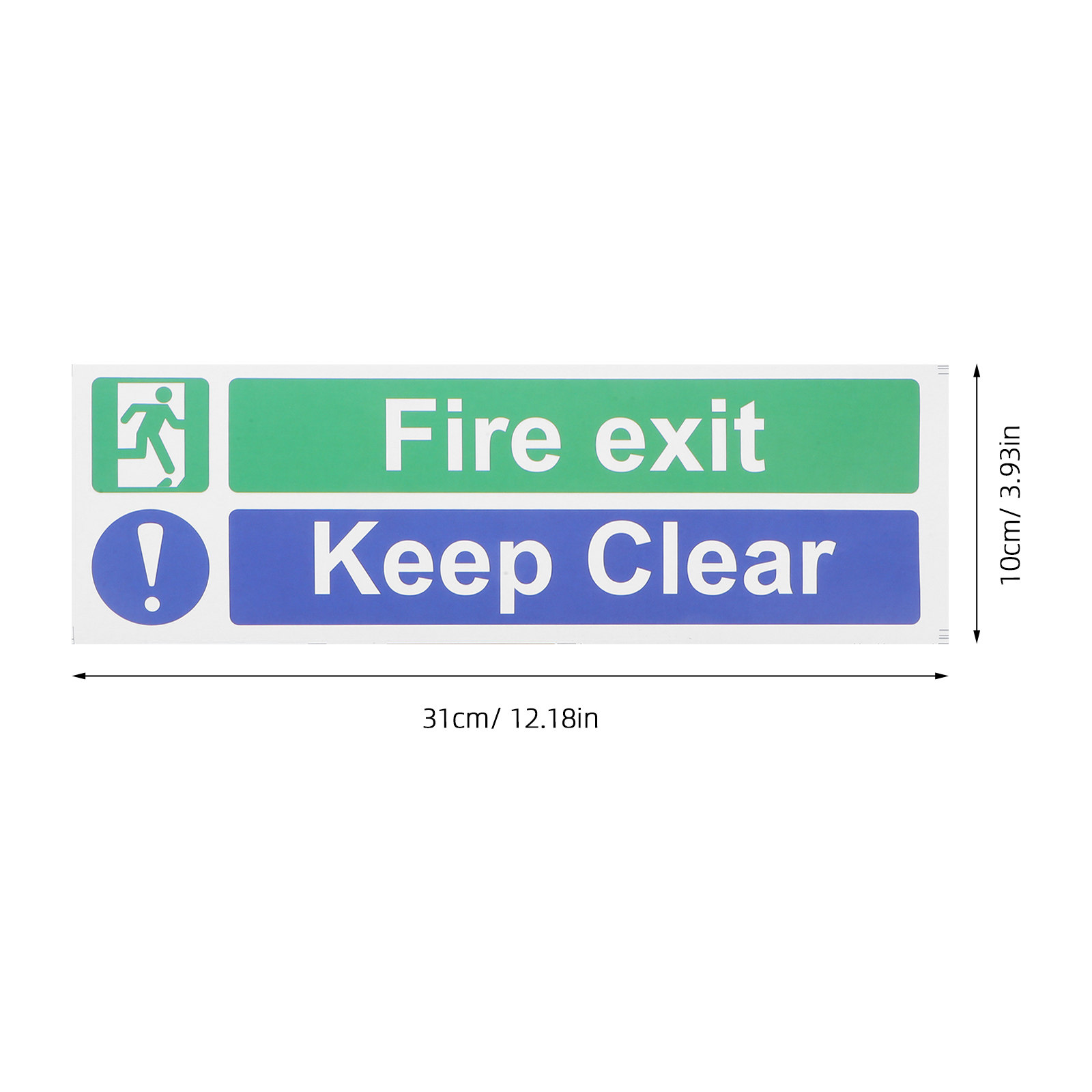 5Pcs Emergency Exit Keep Clear - Emergency Exit Sign ulasan dan harga