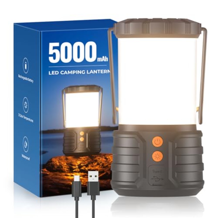 Camping Lantern, 5000mAh Recha - Power Outage Light ulasan dan harga