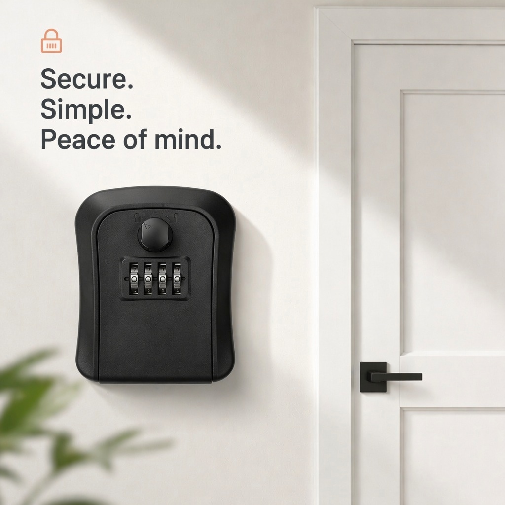 Key Lock Box Wall Mount Lockbo - Lockbox Key Secure ulasan dan harga