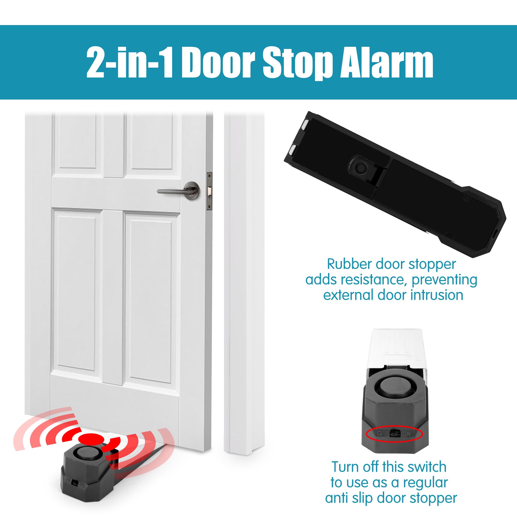 Wireless Door Stop Alarm Syste - Door Stop Alarm ulasan dan harga