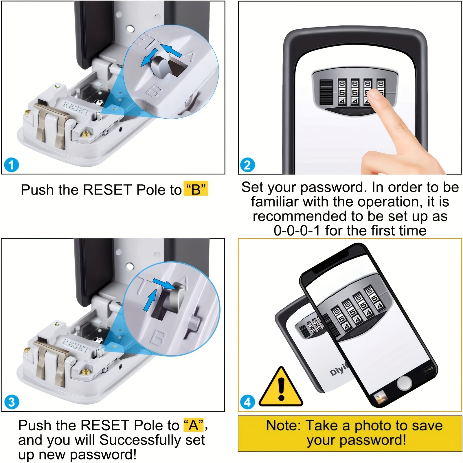 1pc Ultra-Secure Safety Key Bo - Lockbox Key Secure ulasan dan harga