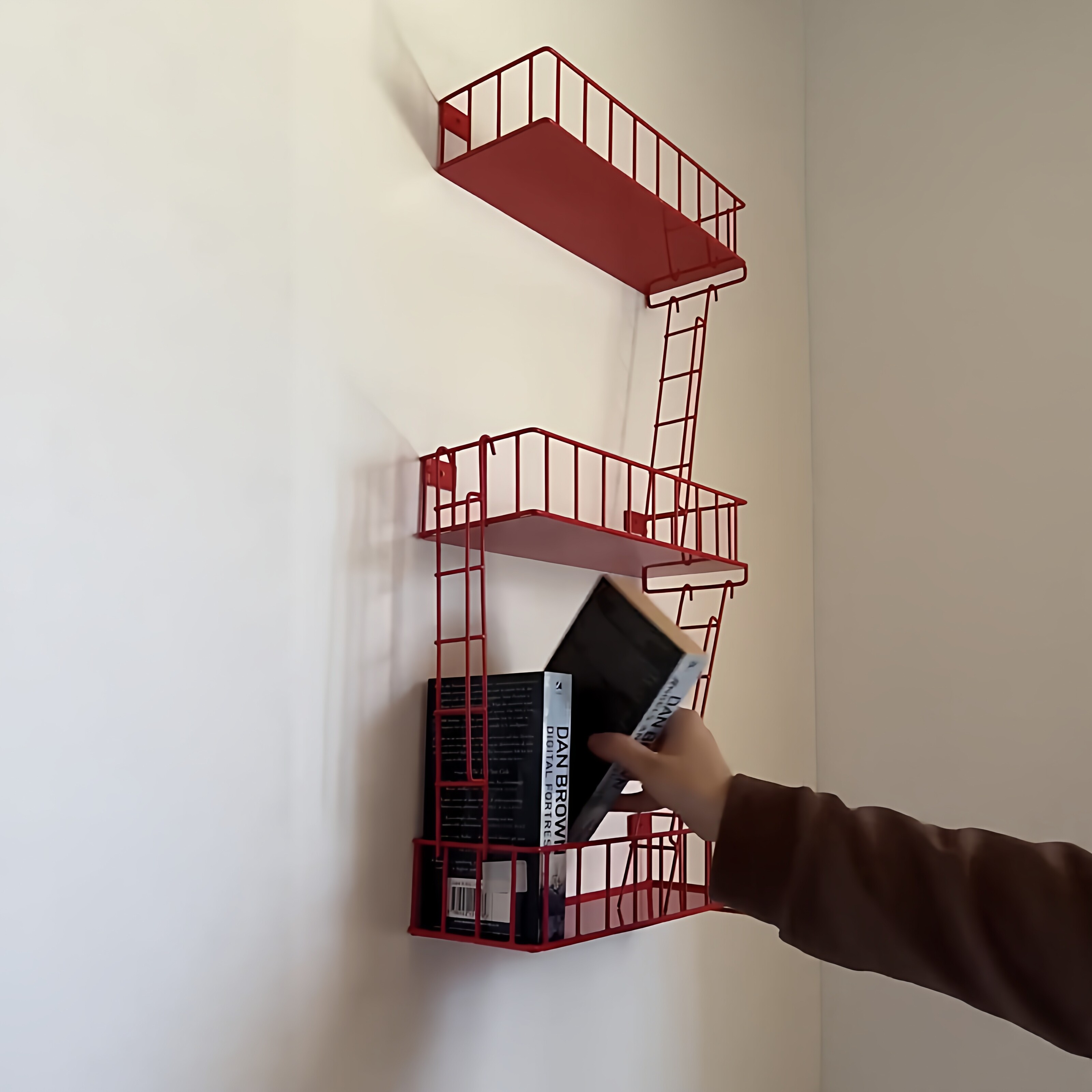Fire Escape Wall Shelf, 3-Tier - Fire Escape Ladder ulasan dan harga