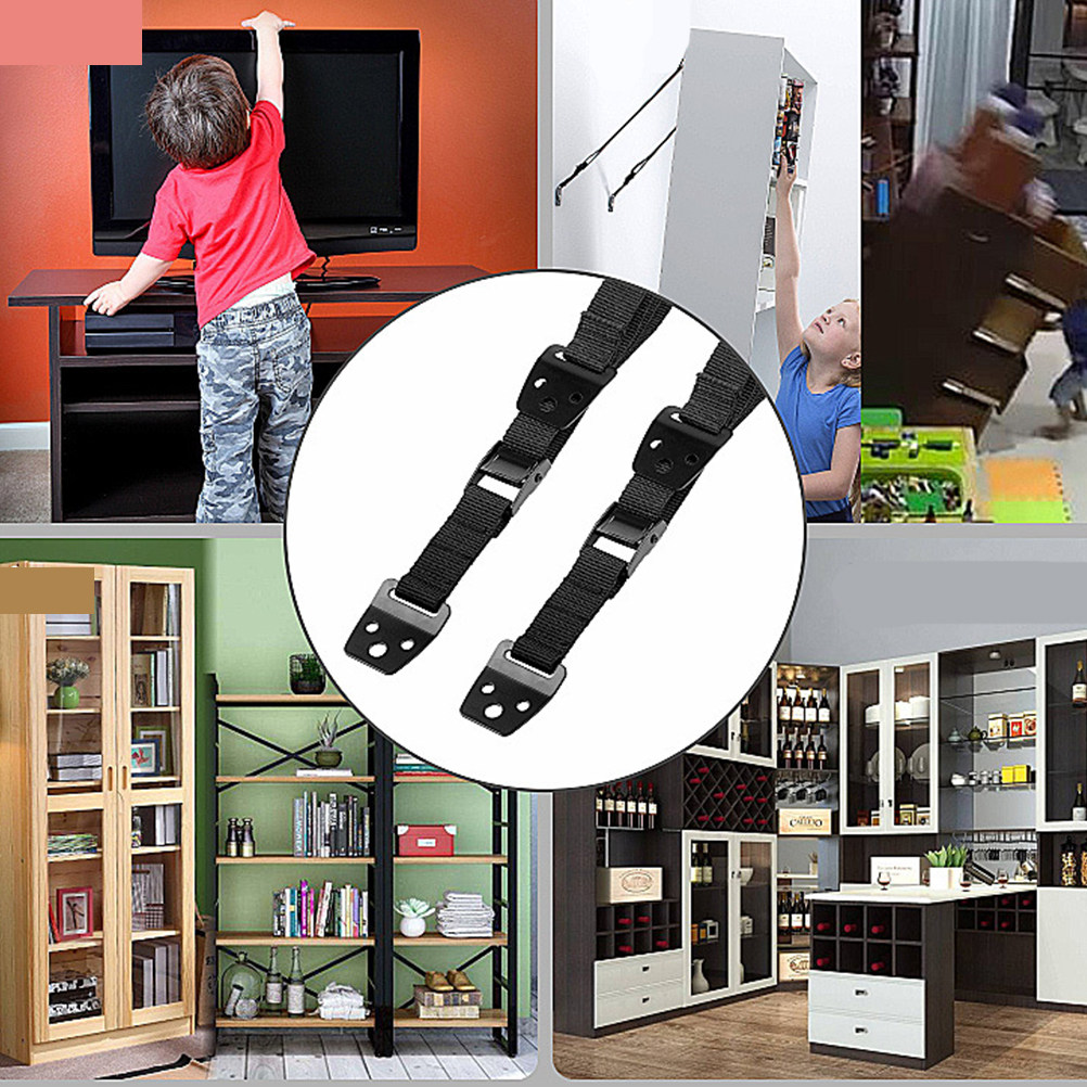Heavy Duty TV Safety Anti-Tip  - Earthquake Anchor Strap ulasan dan harga