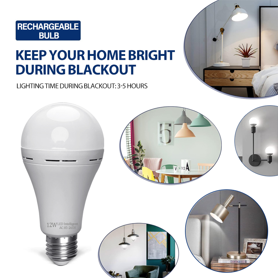 LED Rechargeable Light Bulb Hi - Power Outage Light ulasan dan harga