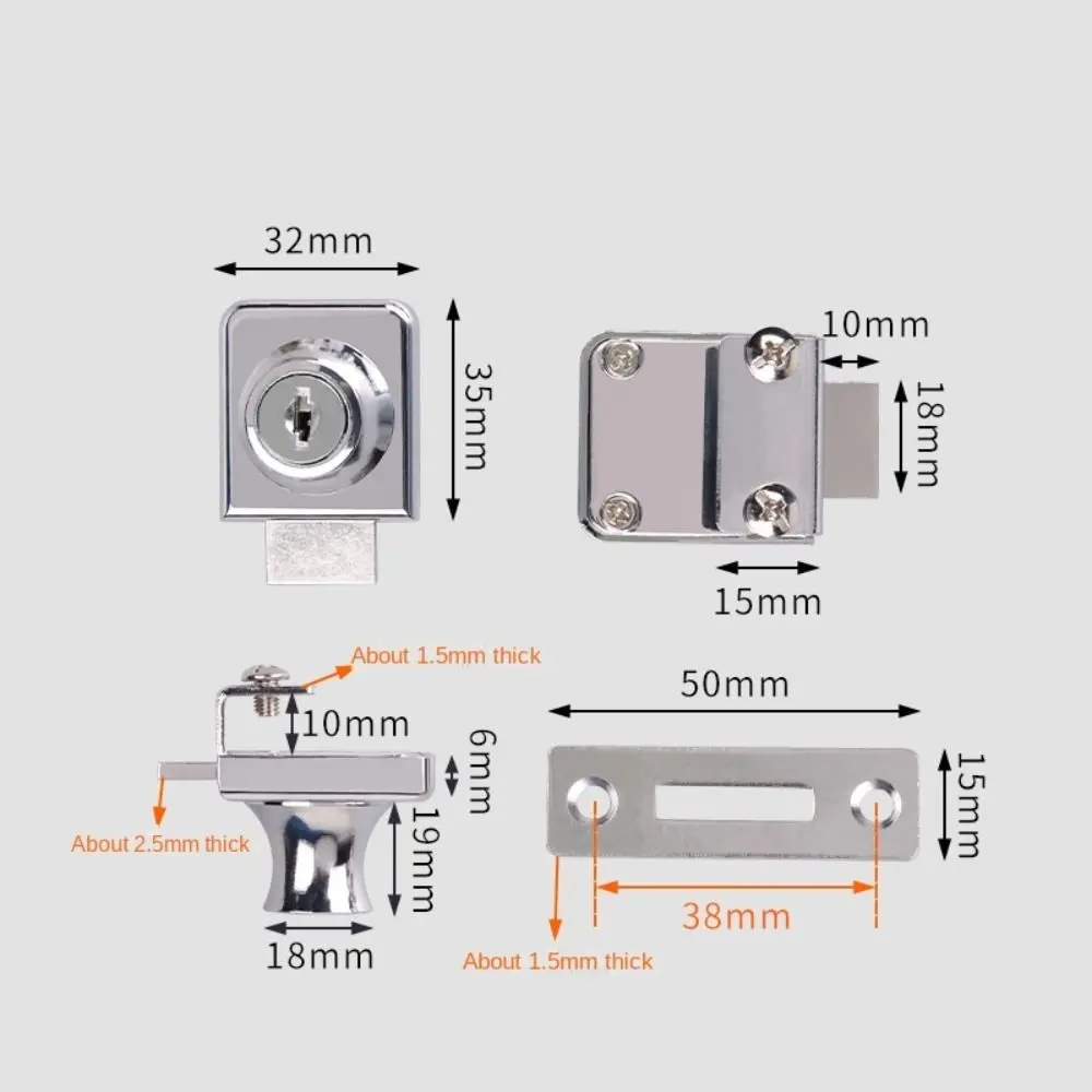 Metal Single Double Swinging G - Medicine Cabinet Lock ulasan dan harga