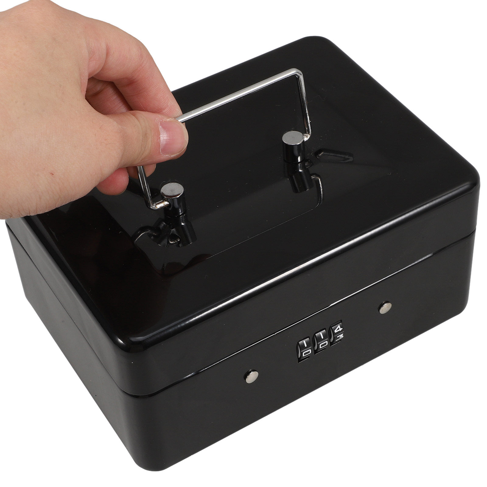 Small Lockable Steel Cash Box  - Lockbox Key Secure ulasan dan harga