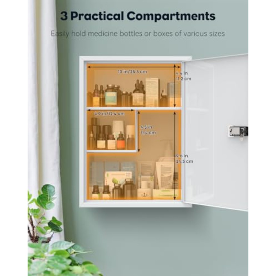 Wall Mount Medicine Cabinet wi - Medicine Cabinet Lock ulasan dan harga