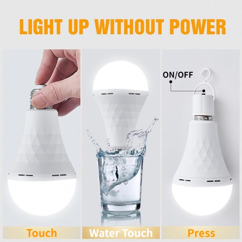 Emergency LED Light Bulb E27 w - Power Outage Light ulasan dan harga