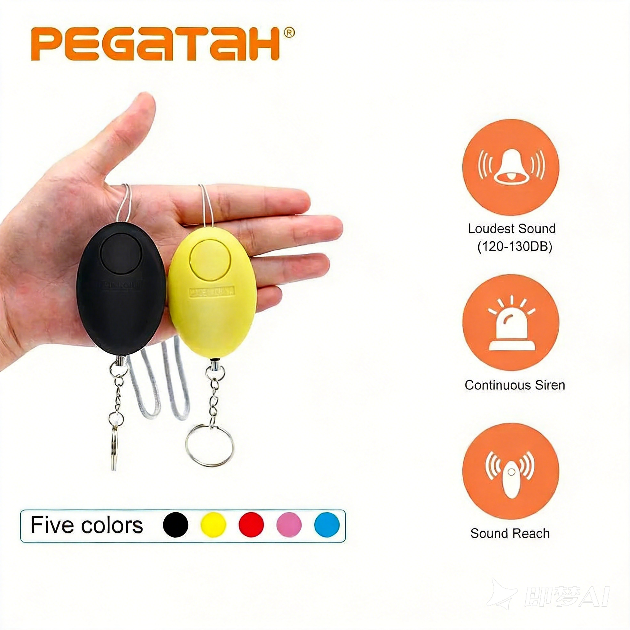 120dB Personal Safety Alarm Ke - Personal Alarm Keychain ulasan dan harga
