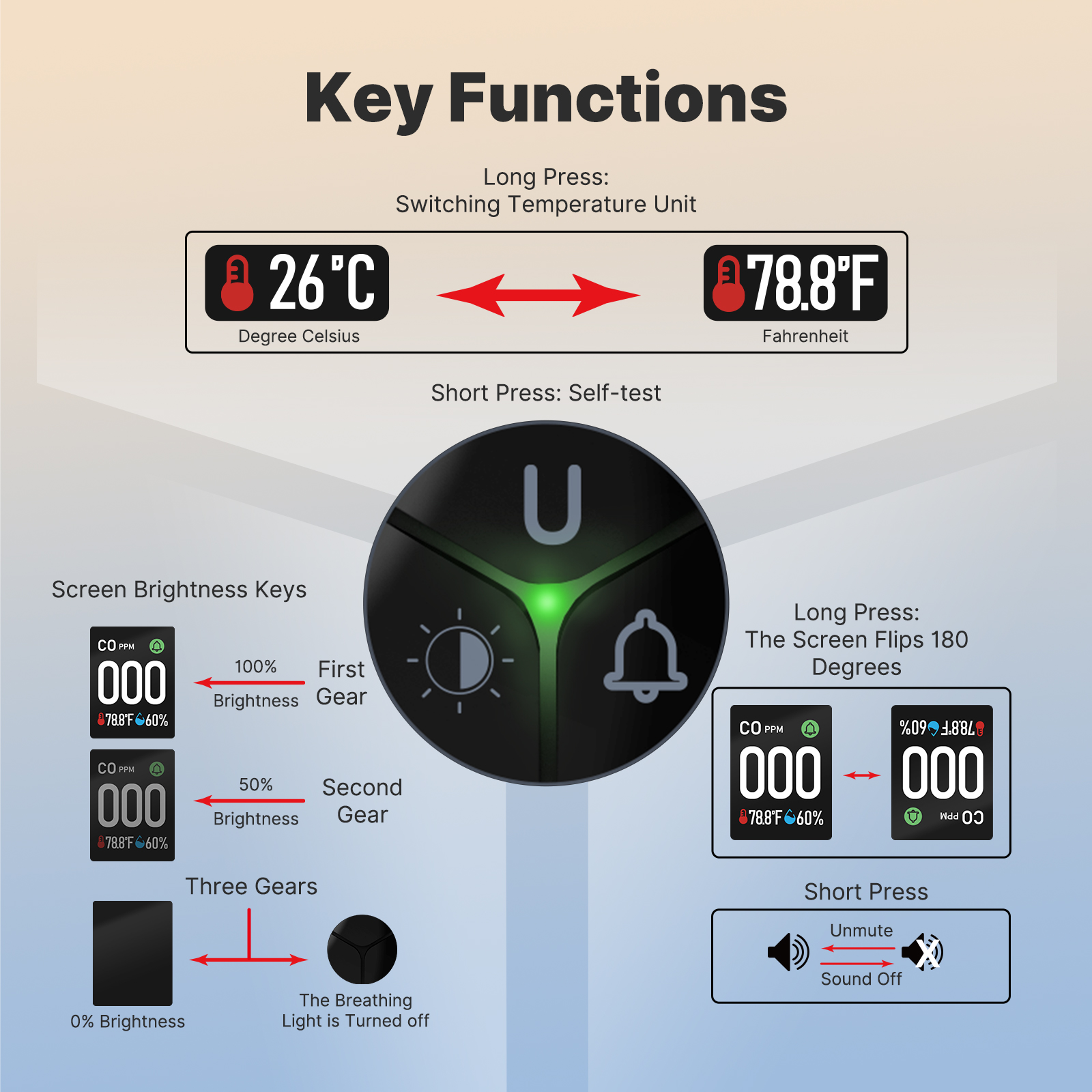 Carbon Monoxide Detector: 3-in - Co Detector Plug ulasan dan harga