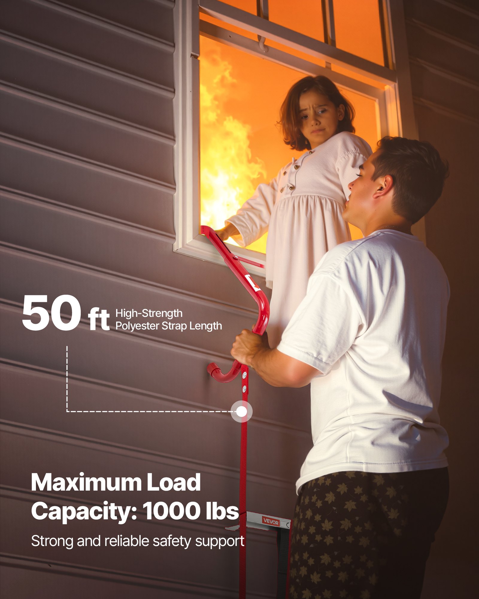Fire Escape Ladder, 5-6 Story  - Fire Escape Ladder ulasan dan harga