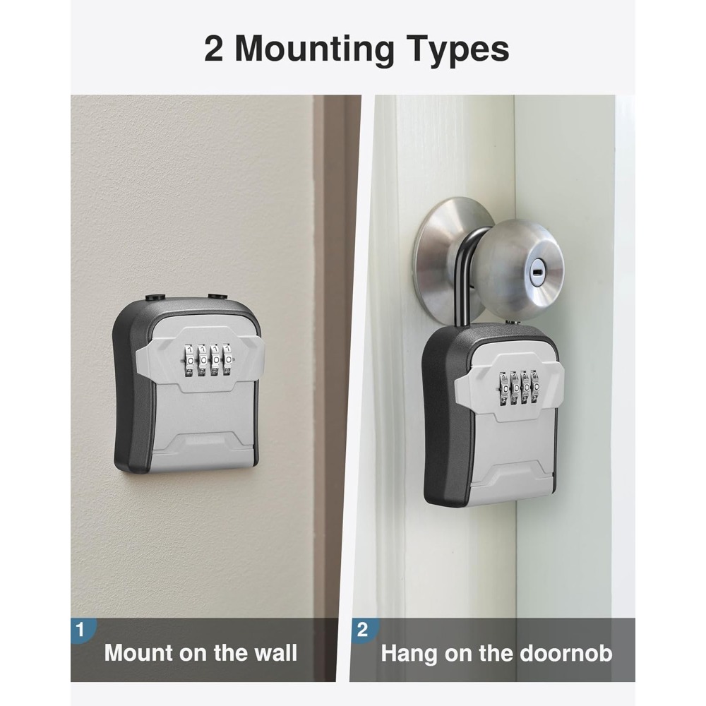 Lock Box, Key Lock Box Wall Mo - Lockbox Key Secure ulasan dan harga
