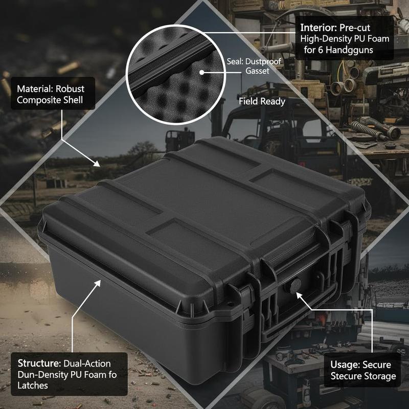 Gun Storage Box 15 x 12 x 10 I - Lockbox Key Secure ulasan dan harga