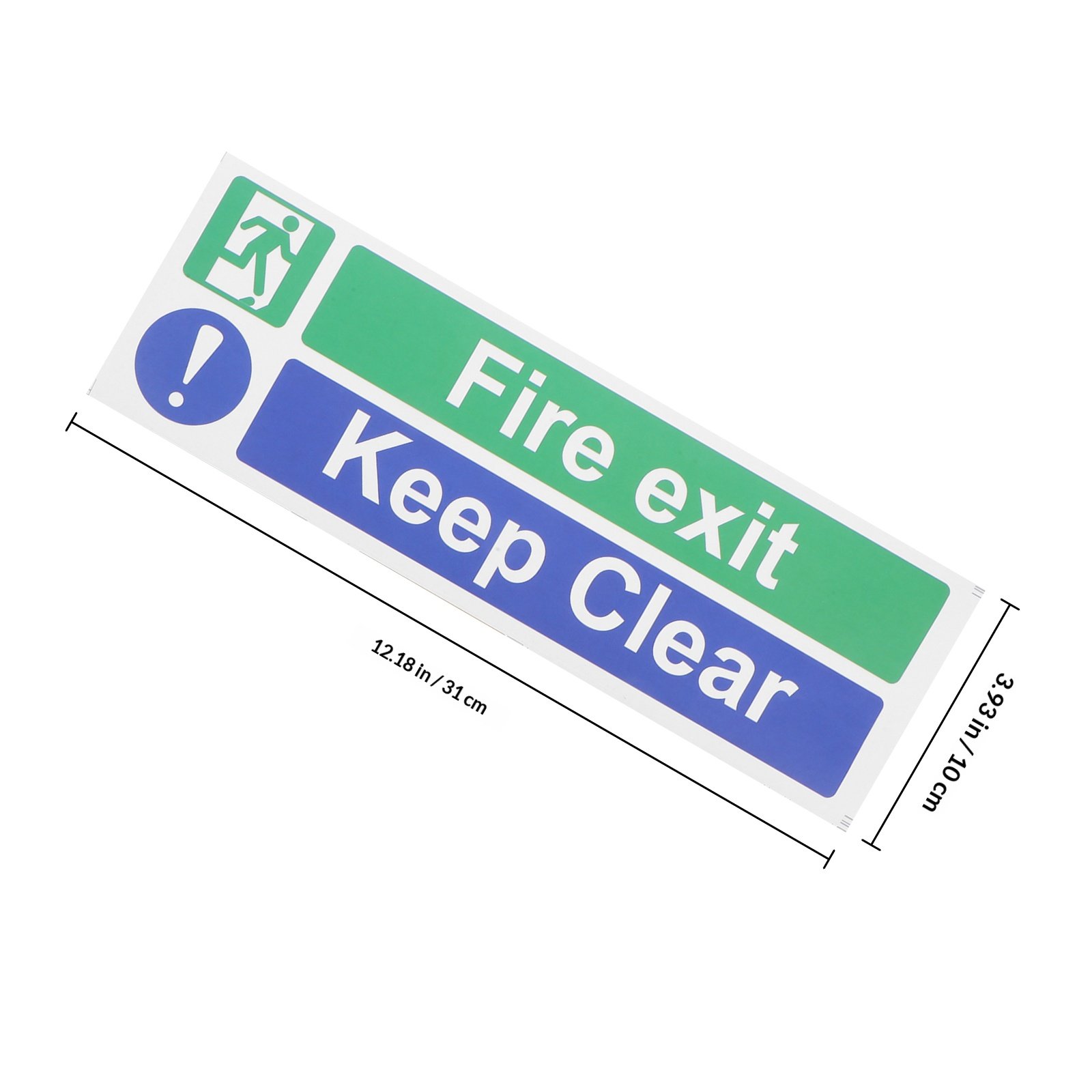 5Pcs Keep Exit Clear Sticker H - Emergency Exit Sign ulasan dan harga