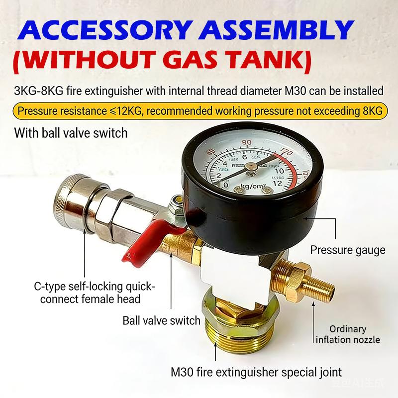 Small Air Tank Pressure Adapte - Fire Extinguisher Small ulasan dan harga